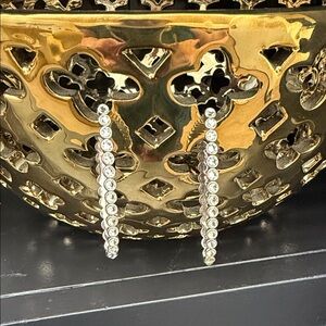 Chic Silver Crystal Earrings